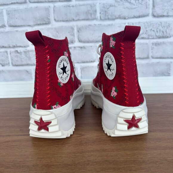 ⭐CONVERSE Run Star Hike Hi Platform Rose Cross Stitch Sz 6.5 Men's Shoes A14885C - Picture 5 of 9